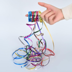 Holographic Curling Ribbons