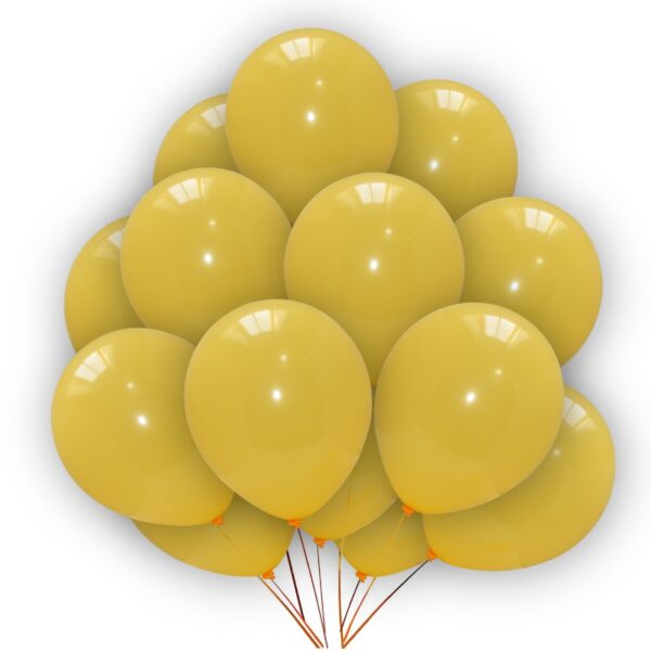 Deep Yellow-Plain-Balloons