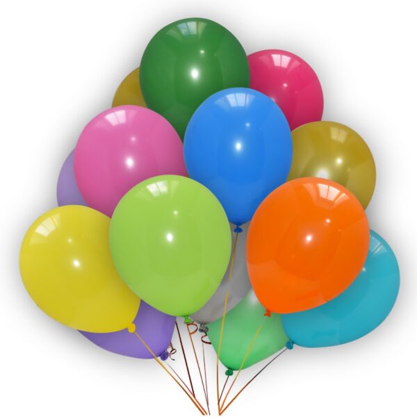 Multi colour-Plain-Balloons