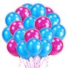 Blue & Hot Pink-Metallic-Balloons
