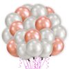 Rose Gold & Silver-Metallic-Balloons