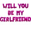 Pink-Will You Be My Girlfriend-Foil Balloons