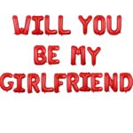 Red-Will You Be My Girlfriend-Foil Balloons