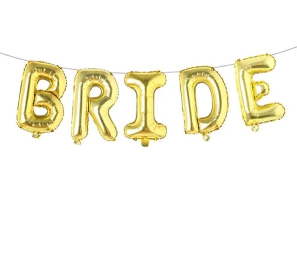 Gold-Bride-Foil Balloons