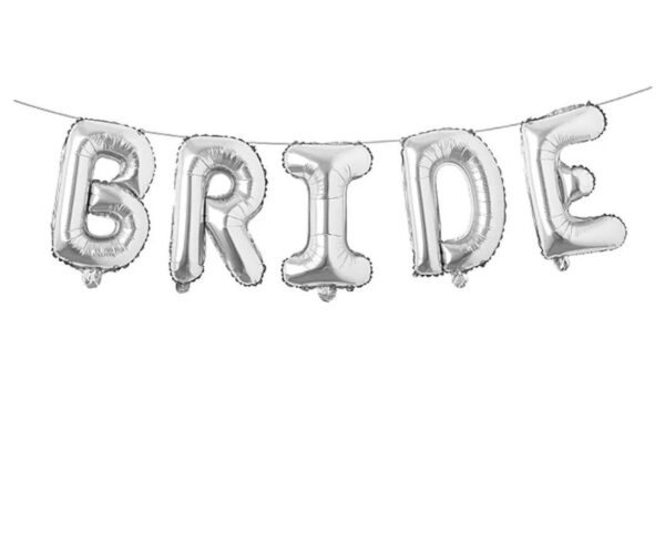Silver-Bride-Foil Balloons