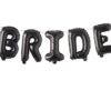 Black-Bride-Foil Balloons
