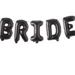 Black-Bride-Foil Balloons
