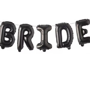 Black-Bride-Foil Balloons