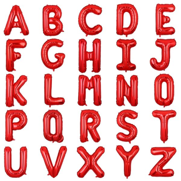 Red-Letters-Foil Balloons
