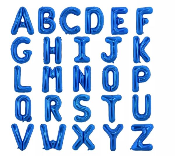 Blue-Letters-Foil Balloons