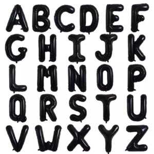 Black-Letters-Foil Balloons