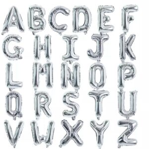Silver-Letters-Foil Balloons