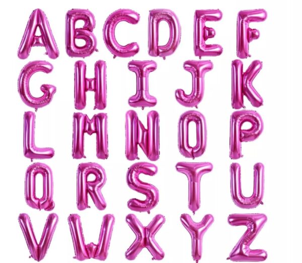 Pink-Letters-Foil Balloons