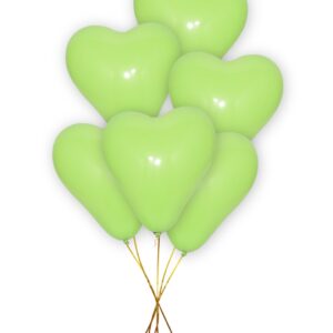 Light Green-Heart-Shape-Balloons