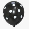 Black With White-Polka Dot-Balloons