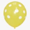 Yellow With White-Polka Dot-Balloons