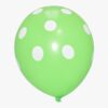 Light Green With White-Polka Dot-Balloons