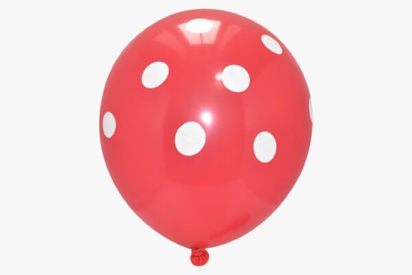Red With White-Polka Dot-Balloons