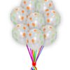 Clear With Multi-Polka Dot-Balloons