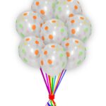 Clear With Multi-Polka Dot-Balloons