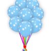 Light Blue With White-Polka Dot-Balloons
