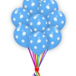 Blue With White-Polka Dot-Balloons