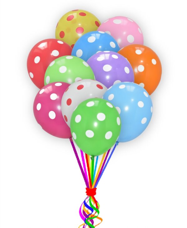 Multi-Polka Dot-Balloons