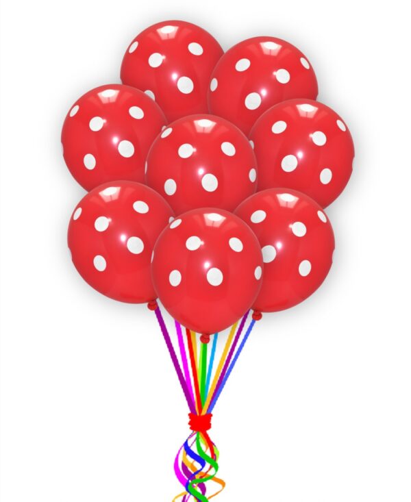 Red With White-Polka Dot-Balloons