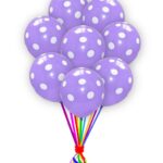 Purple With White-Polka Dot-Balloons