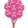 Hot Pink With White-Polka Dot-Balloons