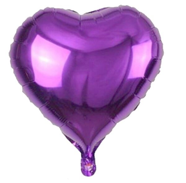 Purple-Heart-Foil Balloons