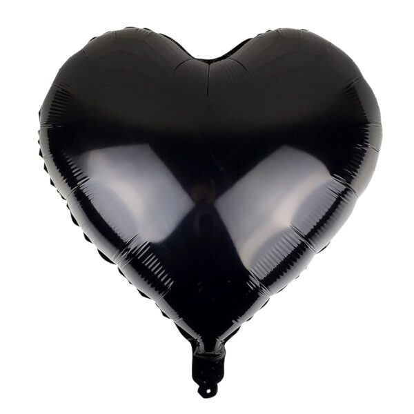 Black-Heart-Foil Balloons