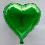 Green-Heart-Foil Balloons