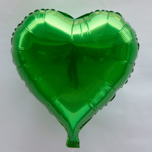 Green-Heart-Foil Balloons