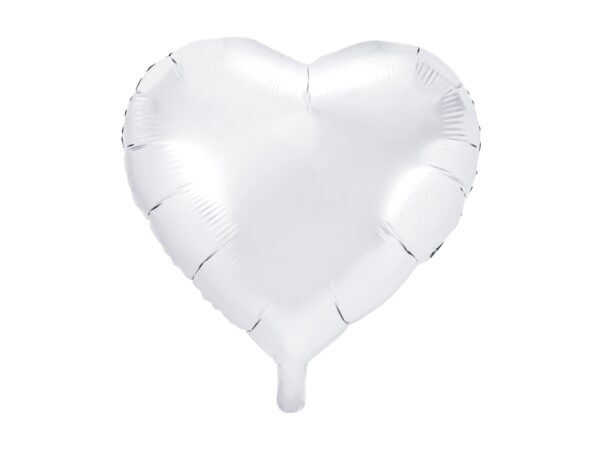White-Heart-Foil Balloons