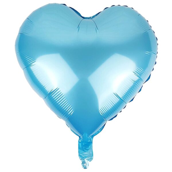 Light Blue-Heart-Foil Balloons