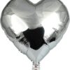 Silver-Heart-Foil Balloons