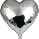 Silver-Heart-Foil Balloons