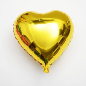 Gold-Heart-Foil Balloons