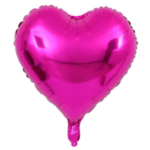 Hot Pink-Heart-Foil Balloons