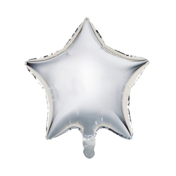 Silver-Star-Foil Balloons