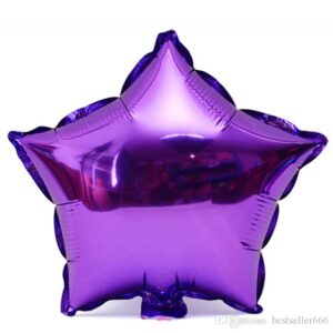 Purple-Star-Foil Balloons