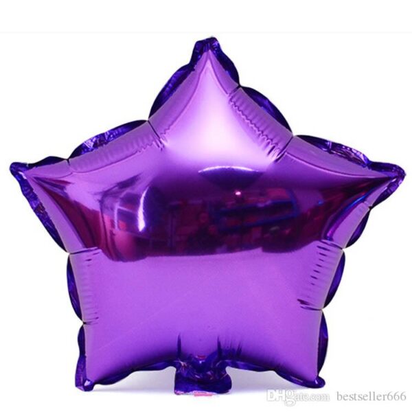 Purple-Star-Foil Balloons