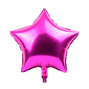 Hot Pink-Star-Foil Balloons