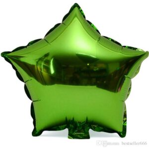 Light Green-Star-Foil Balloons