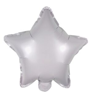 White-Star-Foil Balloons