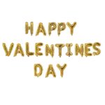 Gold-Happy Valentines Day-Foil Balloons