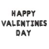 Black-Happy Valentines Day-Foil Balloons