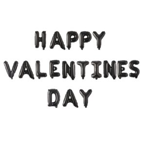 Black-Happy Valentines Day-Foil Balloons