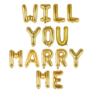Gold-Will You Marry Me-Foil Balloons
